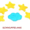 Set di taler con stelle di feltro, Nuvola di feltro turchese n. 24