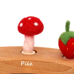 Champignon porte-bonheur feutré pour les enfants