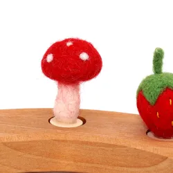 Champignon porte-bonheur feutré pour les enfants
