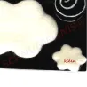 Set di taler con stelle di feltro, Nuvola di feltro bianco