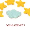 Felt cloud mint, felted clouds DIY craft mobile, Baby felt mobile
