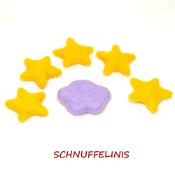 Felt cloud lilac, felted clouds DIY craft mobile, Baby felt mobile