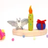 Chauve-souris en bois est une superbe décoration pour les saisons  assiettes d'anniversaire