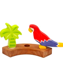 Pappagallo motivo anelli annuali, bambini amano Pappagallo motivo