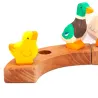 Poussins Coquins Motif de la fiche d'anniversaire