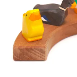 Küken Motivstecker Jahresring, Holzstecker Holz Entchen gelb Küken