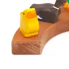 Küken Motivstecker Jahresring, Holzstecker Holz Entchen gelb Küken