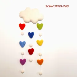 Cuori di Arcobaleno, Arcobaleno Cuori, Palle di feltro