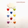 Cuori di Arcobaleno, Arcobaleno Cuori, Palle di feltro