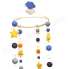 felt balls mobile, elt balls baby mobile DIY sky, felt balls DIY set
