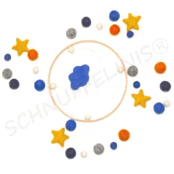 Ensemble de boules en feutre, pour mobiles de garçons enfants