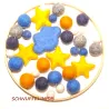 felt balls mobile, elt balls baby mobile DIY sky, felt balls DIY set