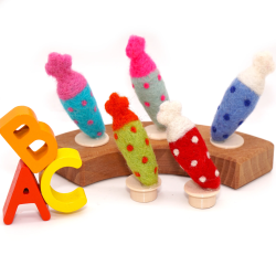 Schultüte 8 Filz Motiv Stecker Einschulung Jahresringe