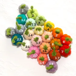 pumpkins colorful ornaments, pumpkins ring plugs idea, cute pumpkins