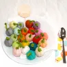 pumpkins colorful ornaments, pumpkins ring plugs idea, cute pumpkins
