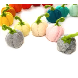 pumpkins colorful ornaments, pumpkins ring plugs idea, cute pumpkins