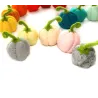 pumpkins colorful ornaments, pumpkins ring plugs idea, cute pumpkins