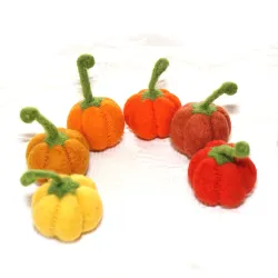 Decorazioni autunnali zucca, Zucca per Grimms, Feltro Spina Albero Anelli