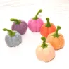 pumpkins 6pcs. set colorful ornaments, pumpkins ring plugs idea, cute pumpkins