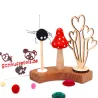 Felt spider Fritzy, take away fear of spiders, felted mini spider