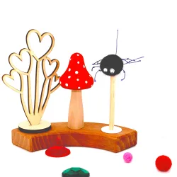 Araignée Fritzy Pince décorative avec yeux mobiles