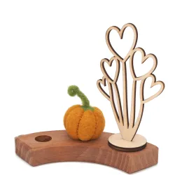 Decorazioni autunnali zucca, Zucca per Grimms, Feltro Spina Albero Anelli
