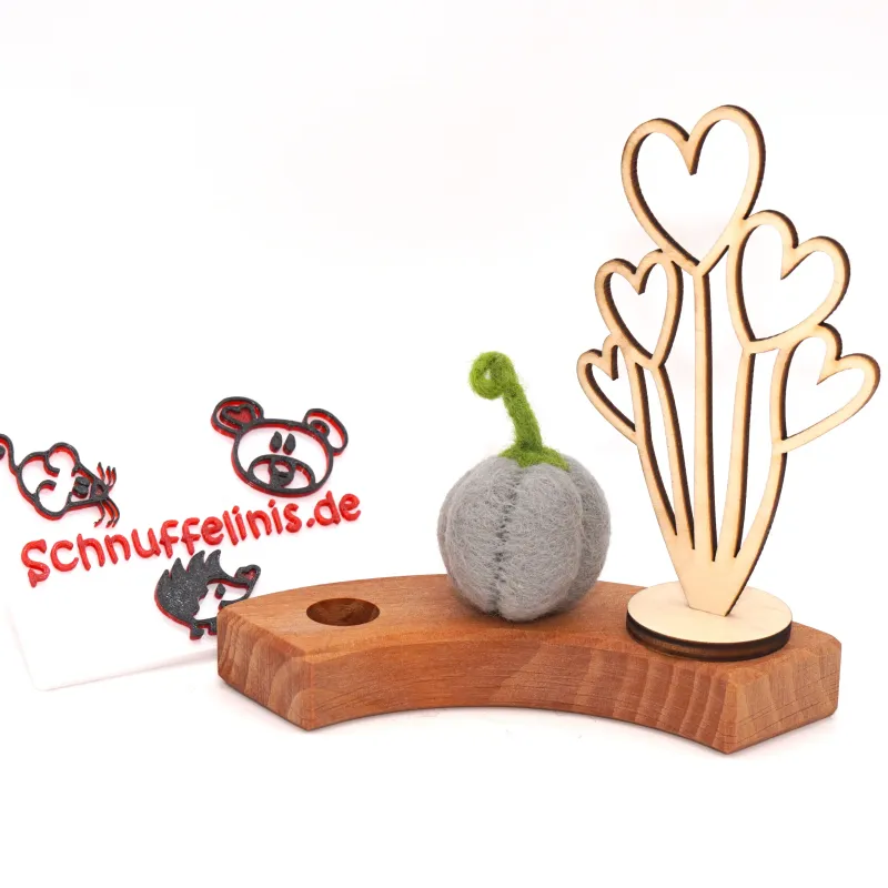 Decorazioni autunnali zucca, Zucca per Grimms, Feltro Spina Albero Anelli