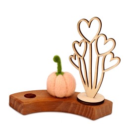Decorazioni autunnali zucca, Zucca per Grimms, Feltro Spina Albero Anelli