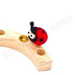 Lot de 3 animaux en laine feutrée pour broches