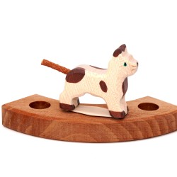 gatto motivi anelli albero spine, Agnello di legno festoso anelli annuali gatto nero marrone