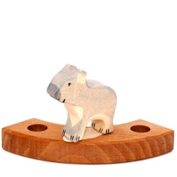 Birthday rings koala, plug wood rings koala toddler gifts
