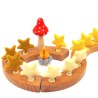 birthday ring plugs, are decorative in the annual ring, felt stars