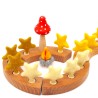 birthday ring plugs, are decorative in the annual ring, felt stars