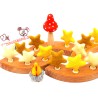 birthday ring plugs, are decorative in the annual ring, felt stars