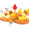 birthday ring plugs, are decorative in the annual ring, felt stars