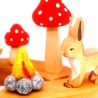 camp fire birthday ring plugs, campfire ornaments for Grimms rings