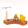 Filzfeuer Lagerfeuer 5cm, Feuer Geburtstagsringe Motivstecker für Grimms