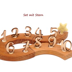 Geburtstagsstecker Naturholz Zahlen, Holzzahlen für den Jahresring