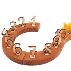Geburtstagsstecker Naturholz Zahlen, Holzzahlen für den Jahresring