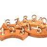 Numeri in legno da 1 a 10, Set di 10 numeri di compleanno