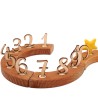 Numeri in legno da 1 a 10, Set di 10 numeri di compleanno