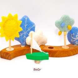 Autunno Vento e tempo Spilli decorativi per anelli annuali Set