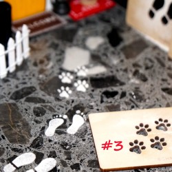 Miniature decoration set, tiny floor mat set, tiny Christmas idea