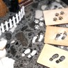 Miniature decoration set, tiny floor mat set, tiny Christmas idea