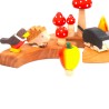 wooden hedgehog ring plugs, Christmas Birthday plug toddler