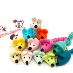 cat toy felt mouse, felt mice ornaments, cat toy felted mouse