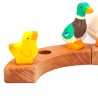 Küken Ente Geburtstagsringe, Ente Küken Holztiere Motivstecker Grimms