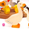Oisons Maman blancs Motif broche Anneaux annuels, Maman oie blanche