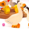 Oisons Maman blancs Motif broche Anneaux annuels, Maman oie blanche