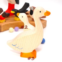 Gänse Mama für Geburtstagsringe, Gans Holztiere Motivstecker Grimms